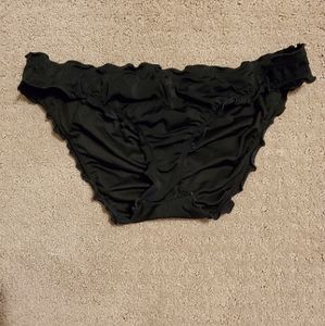 Victoria's Secret Black Ruffle Scrunch back bottom